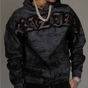 Denim&Co Black Sweatshirt Urban Style